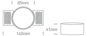 UGRADBENA SVJETILJKA GU10 10W TRIMLESS DARK LIGHT BIJELA DM10105MR