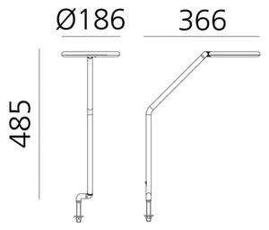 VINE LIGHT STOLNA SVJETILJKA CRNA 8W 3000K 602lm AR1565030A