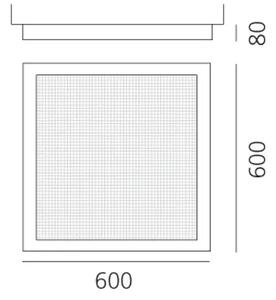 ALTROVE 600 LED ZIDNA/STROPNA SVJETILJKA 76W 3000K 3822lm AR1538110A