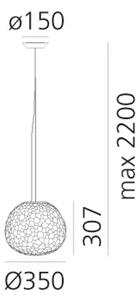 METEORITE 35 VISILICA BIJELA E27 21W 1786lm AR1702010A