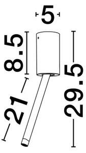ORNOS STROPNA SVJETILJKA LED /3000K/4W/177Lm/CRNA NL9232139