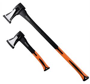 Set sjekira TOMS, sjekira i cjepač sekira, 2 kom, crna/narančasta Gardebruk