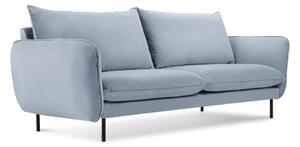 Svijetloplava baršunasta sofa 160 cm Vienna - Cosmopolitan Design