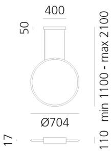 DISCOVERY VERTICAL 70 RGBW VISILICA CRNA 42W 2471lm AR1992330A
