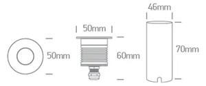 PODNA LED UGRADBENA SVJETILJKA 4,5W WW IP67 DARK LIGHT 500mA ALUMINIJ DM69068B/W