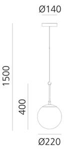 Nh 22 VISILICA CRNA/STARO ZLATO 13W 220-240V 1142lm AR1281010A