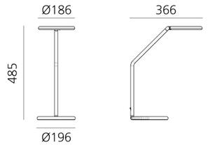 VINE LIGHT STOLNA SVJETILJKA CRNA 8W 3000K 602lm AR1564030A