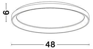 PERTINO PLAFONJERA LED/40W/2700K/2554lm/230V 480mm DIMMABLE BIJELA NL9345682