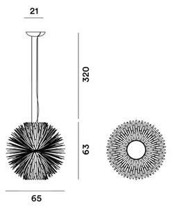 FOSCARINI SUN LIGHT OF LOVE VISILICA ZLATNA FN297007_71