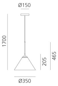 LOOK AT ME 35 VISILICA CRNA 20W 3000K 692lm AR1451010A