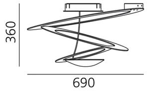 PIRCE MINI STROPNA SVJETILJKA BIJELA 11W 220V-240V AR1247010A