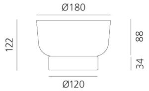 BONTA STOLNA LAMPA SIVA AR0150470A