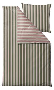 Zeleno-roza produžena posteljina za krevet za jednu osobu od organskog pamuka 135x220 cm Nordic - Södahl