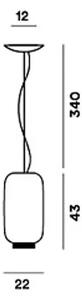 FOSCARINI CHOUCHIN REVERSE 2 VISILICA BIJELA/CRNA FN210072E_03
