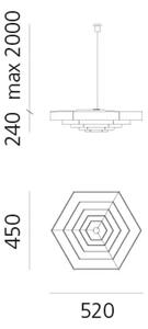 LAMPADA ESAGONALE 52 LUSTER BIJELI E27 12W AR2004A10