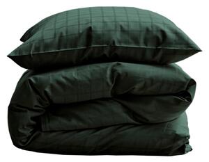 Tamno zelena pamučna posteljina za krevet za jednu osobu 140x200 cm Clear - Södahl