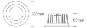 UGRADBENA SVJETILJKA LED 10W CCT IP20 60deg 230V BIJELA DM10110CA/W/V