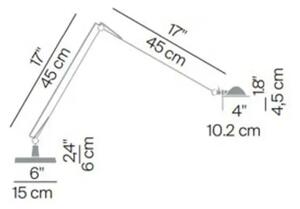 BERENICE VELIKA STOLNA SVJETILJKA KOMPLET ALUMINIJ LED G4 LP1D120=00N020+LP1D120/5/1520