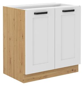 Zondo.hr Donji ormarić Lesana 2 (bijela + hrast artisan) 80 D 2F BB . 1063944