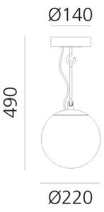 NH 22 VISILICA CRNA/STARO ZLATO 13W 220-240V 1142lm AR1285010A