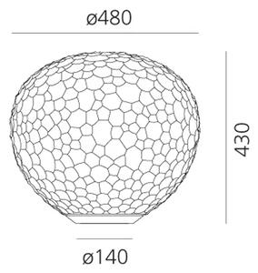 METEORITE 48 STOLNA SVJETILJKA BIJELA E27 21W 1904lm AR1711010A