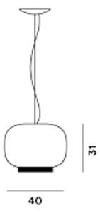 FOSCARINI CHOUCHIN REVERSE 1 VISILICA BIJELA/ZLATNA FN210071E_01