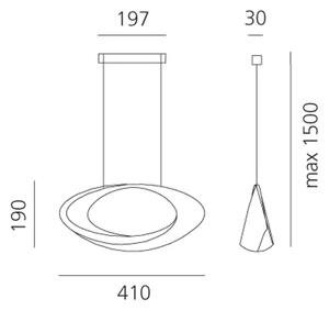 CABILDO LED VISILICA BIJELA 44W 3000K 2824lm AR1182010A
