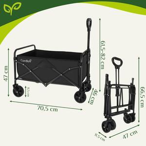 Sklopiva vrtna kolica 90 l - 70,5 x 47 x 46 cm
