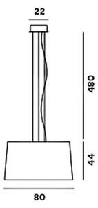 FOSCARINI TWICE AS TWIGGY VISILICA CRNA FN275017_20