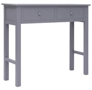 VidaXL Konzolni stol sivi 90 x 30 x 77 cm drveni