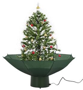 VidaXL Božićno drvce koje sniježi sa stalkom zeleno 75 cm