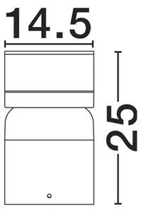 AIRY VANJSKA STAJAĆA LED LAMPA 8Watt 369Lm IP65 3000K CRNA NL9136444