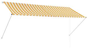 VidaXL Tenda na uvlačenje 300 x 150 cm žuto-bijela