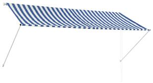 VidaXL Tenda na uvlačenje 300 x 150 cm plavo-bijela