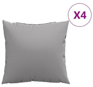 VidaXL Ukrasni jastuci 4 kom sivi 50 x 50 cm od tkanine