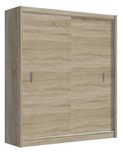 Ormar s kliznim vratima SAPHIRA 203x215 cm, hrast sonoma