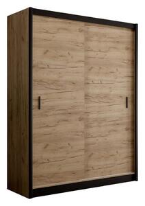 Ormar s kliznim vratima SAPHIRA 203x215 cm hrast craft