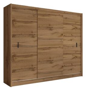Ormar s kliznim vratima SAPHIRA 250x215 cm hrast wotan