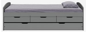 Zondo Krevet s pomoćnim ležajem Manuela (siva) . 1064009