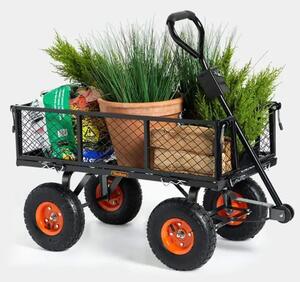 VonHaus Vrtna kolica (tačke) 85L s preklopnim stranicama, nosivost 350kg (2515028)