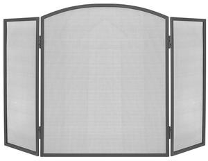 Zaštitna pregrada za kamin 118 x 76 cm - crna