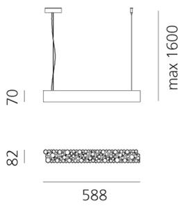 CALIPSO LINEAR SYSTEM 60 VISILICA BIJELA 22W 3000K 1492lm AR2013010A