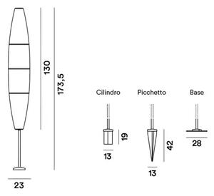 FOSCARINI HAVANA VANJSKA STAJAĆA LAMPA BIJELA FN1500032_10