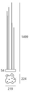 REEDS IP67 STAJAĆA SVJETILJKA ANTRACIT 8W 3000K 105lm AR087400