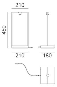 CURIOSITY 45 STOLNA LAMPA CRNA AR0176010A