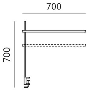 TALAK PROFESSIONAL STOLNA LAMPA BIJELA 12W 3000K 1065lm 100-240V AR0678510A