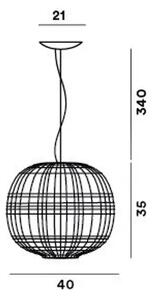 TARTAN VISILICA LED BIJELA FOSCARINI FN273007L_10