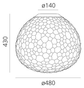 METEORITE 48 STROPNA SVJETILJKA BIJELA E27 21W 1904lm AR1712010A