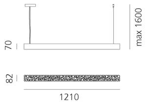 CALIPSO LINEAR 120 VISILICA BIJELA AR0223010A