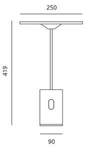 SISIFO STOLNA SVJETILJKA BIJELA 14W 24V 3100K 646lm AR1732020A